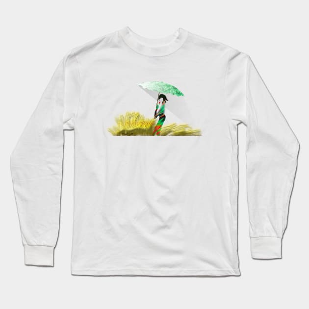 Parasol Long Sleeve T-Shirt by mindprintz